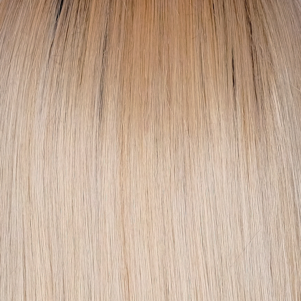 Lace Front Mono Top Straight 14 in Honey with Chai Latte